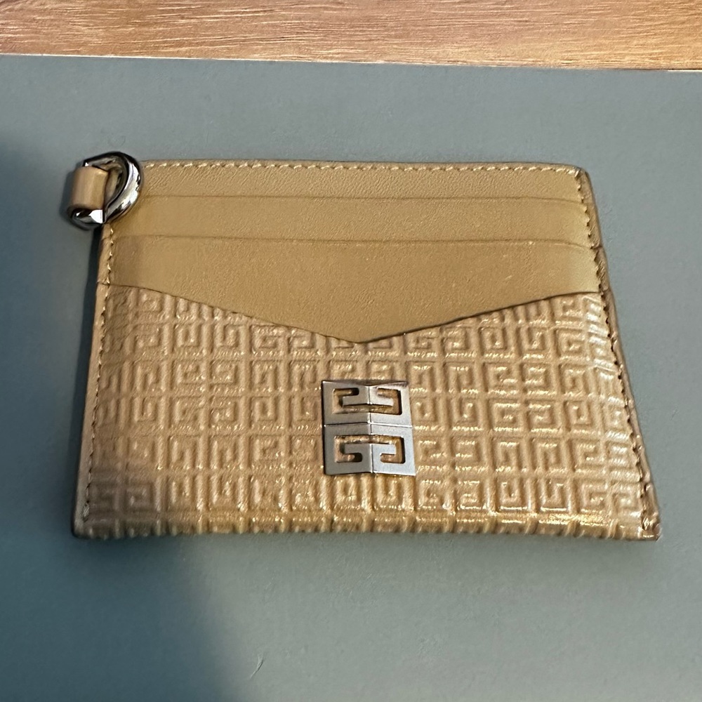 Givenchy 4G Card Holder (Beige)